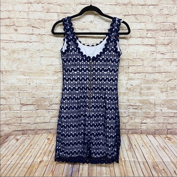 Lilly Pulitzer Dresses Lilly Pulitzer Lonnie True Navy Ric Rac Lace